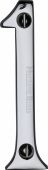 C1560 1-PC Heritage Brass Numeral 1 Face Fix 76mm (3") Polished Chrome Finish