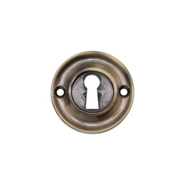 Click Here To Enlarge This Photo Of SB3118ANT - Spira Brass Slimline Standard Escutcheon - Antique Brass