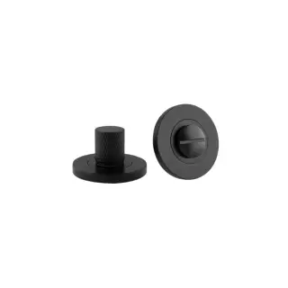 SB3117BLK - Spira Brass Connaught Knurled Turn & Release - Matt Black