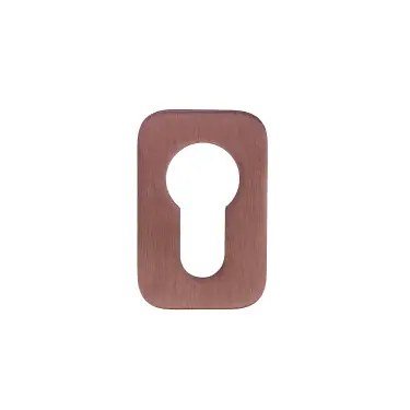 Click Here To Enlarge This Photo Of RT001-MINISQ-PVDBZ - Zoo Hardware Rosso Tecnica 'Mini' Squircle Euro Profile Escutcheons (Pair)  - PVD Satin Bronze