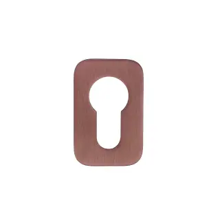 RT001-MINISQ-PVDBZ - Zoo Hardware Rosso Tecnica 'Mini' Squircle Euro Profile Escutcheons (Pair)  - PVD Satin Bronze