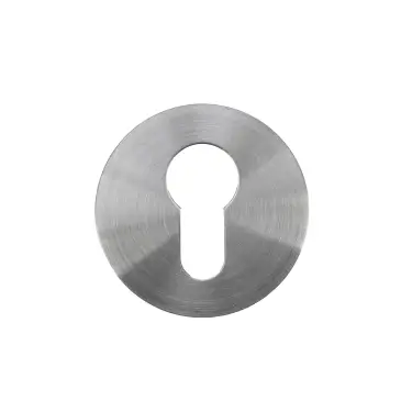 Click Here To Enlarge This Photo Of RT001-SLIM-SSS - Zoo Hardware Rosso Tecnica Slim 4mm Euro Profile Escutcheons (Pair) -Satin St. Steel