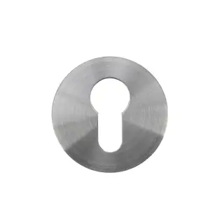 RT001-SLIM-SSS - Zoo Hardware Rosso Tecnica Slim 4mm Euro Profile Escutcheons (Pair) -Satin St. Steel