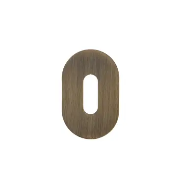 Click Here To Enlarge This Photo Of RT002-MINI-AB - Zoo Hardware Rosso Tecnica 'Mini' Standard Profile Escutcheons (Pair) - Antique Brass