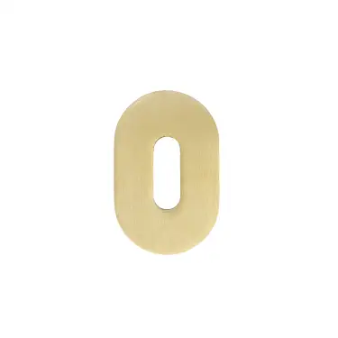 Click Here To Enlarge This Photo Of RT002-MINI-PVDSB - Zoo Hardware Rosso Tecnica 'Mini' Standard Profile Escutcheons (Pair) - PVD Satin Brass