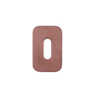 RT002-MINISQ-PVDBZ - Zoo Hardware Rosso Tecnica 'Mini' Squircle Standard Profile Escutcheons (Pair) - PVD Satin Bronze