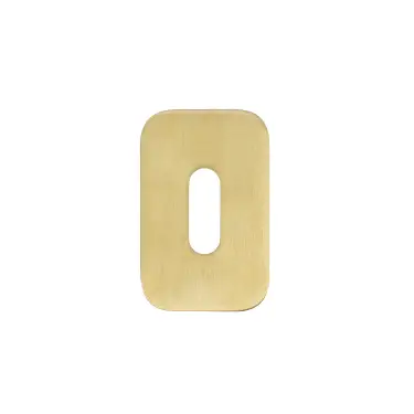 Click Here To Enlarge This Photo Of RT002-MINISQ-PVDSB - Zoo Hardware Rosso Tecnica 'Mini' Squircle Standard Profile Escutcheons (Pair) - PVD Satin Brass