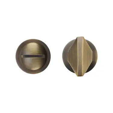Click Here To Enlarge This Photo Of RT004-MINI-AB - Zoo Hardware Rosso Tecnica 'Mini' Turn and Release - Antique Brass