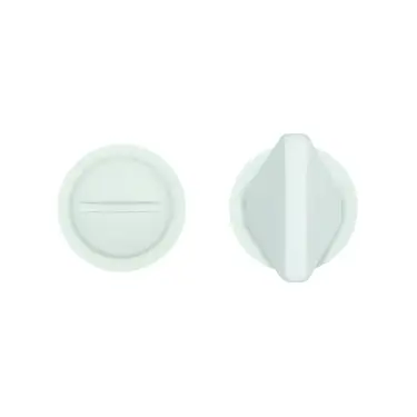Click Here To Enlarge This Photo Of RT004-MINI-PCW - Zoo Hardware Rosso Tecnica 'Mini' Turn and Release - Powder Coat White