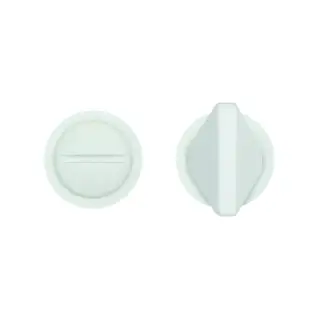 RT004-MINI-PCW - Zoo Hardware Rosso Tecnica 'Mini' Turn and Release - Powder Coat White