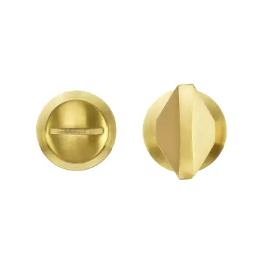 Click Here To Enlarge This Photo Of RT004-MINI-PVDSB - Zoo Hardware Rosso Tecnica 'Mini' Turn and Release - PVD Satin Brass