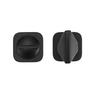 RT004-MINISQ-PCB - Zoo Hardware Rosso Tecnica 'Mini' Squircle Turn and Release - Powder Coat Black