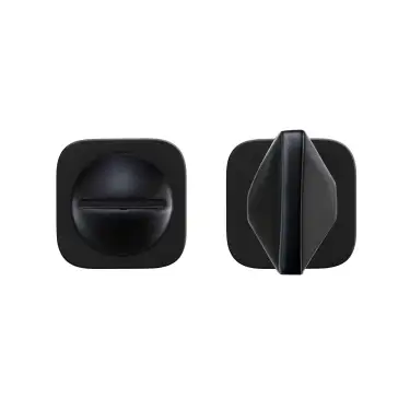 Click Here To Enlarge This Photo Of RT004-MINISQ-PVDBLK - Zoo Hardware Rosso Tecnica 'Mini' Squircle Turn and Release - PVD Black