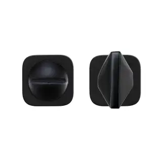 RT004-MINISQ-PVDBLK - Zoo Hardware Rosso Tecnica 'Mini' Squircle Turn and Release - PVD Black