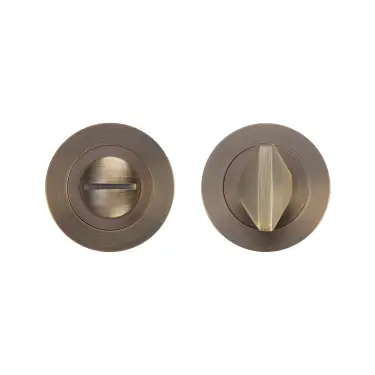 Click Here To Enlarge This Photo Of RT004-SLIM-AB - Zoo Hardware Rosso Tecnica Slim 4mm Turn and Release -  Antique Brass
