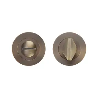 RT004-SLIM-AB - Zoo Hardware Rosso Tecnica Slim 4mm Turn and Release -  Antique Brass