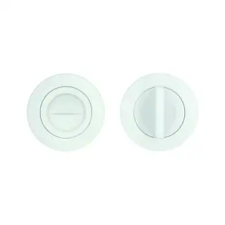 RT004-SLIM-PCW - Zoo Hardware Rosso Tecnica Slim 4mm Turn and Release -  Powder Coat White