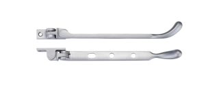 FB100SC - Zoo Hardware Fulton & Bray Bulb End Casement Stay 8" Satin Chrome