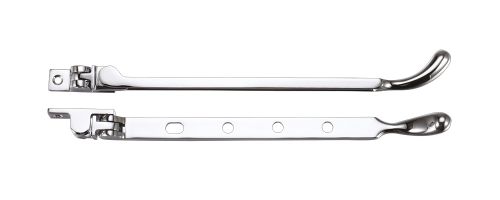 Click Here To Enlarge This Photo Of FB101CP - Zoo Hardware Fulton & Bray Bulb End Casement Stay 10" Polished Chrome