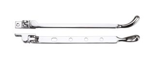 FB101CP - Zoo Hardware Fulton & Bray Bulb End Casement Stay 10" Polished Chrome