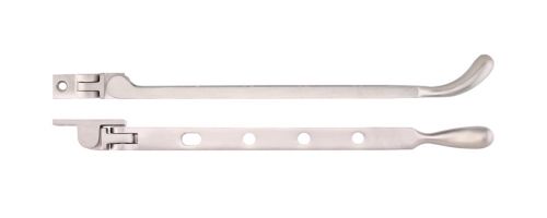 Click Here To Enlarge This Photo Of FB101PVDSN - Zoo Hardware Fulton & Bray Bulb End Casement Stay 10" Satin Nickel