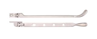 FB101PVDSN - Zoo Hardware Fulton & Bray Bulb End Casement Stay 10" Satin Nickel