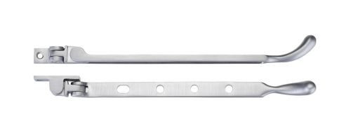 Click Here To Enlarge This Photo Of FB101SC - Zoo Hardware Fulton & Bray Bulb End Casement Stay 10" Satin Chrome