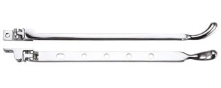 FB102CP - Zoo Hardware Fulton & Bray Bulb End Casement Stay 12" Polished Chrome
