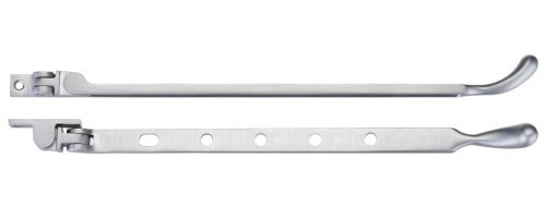 Click Here To Enlarge This Photo Of FB102SC - Zoo Hardware Fulton & Bray Bulb End Casement Stay 12" Satin Chrome