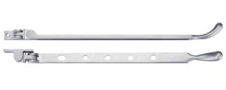FB102SC - Zoo Hardware Fulton & Bray Bulb End Casement Stay 12" Satin Chrome
