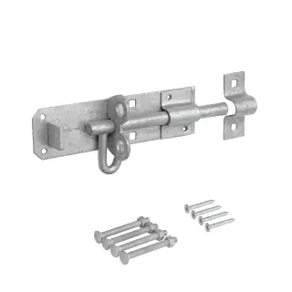 Eclipse J93122 Galvanised Brenton Padbolt (Medium Duty) 152mm with Fixings