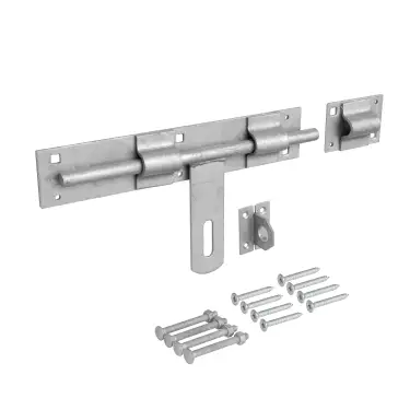 Click Here To Enlarge This Photo Of Eclipse J93156 Galvanised Cross Pattern Bolt (Heavy Duty) with Fixings