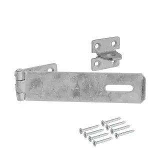 Eclipse J93362 Galvanised Hasp & Staple 152mm with Fixings