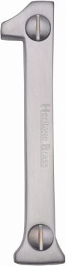 Click Here To Enlarge This Photo Of C1560 1-SC Heritage Brass Numeral 1 Face Fix 76mm (3") Satin Chrome Finish