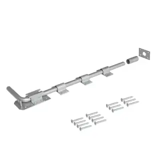 Eclipse 93483 Galvanised Drop Down Bolt 450mm with Fixings