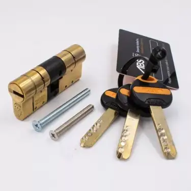 Click Here To Enlarge This Photo Of ABS Euro Profile Double Cylinder 70mm (35/35) British Standard Kitemarked TS007 3* - Brass (ABSED3535B)