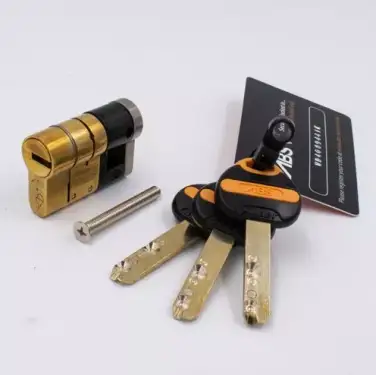 Click Here To Enlarge This Photo Of ABS Euro Profile Single Cylinder 45mm (35/10) British Standard Kitemarked TS007 3* - Brass (ABSES3510B)