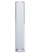 FB107CP - Zoo Hardware Fulton & Bray Finger Plate 64 x 382mm Polished Chrome