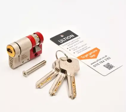 Click Here To Enlarge This Photo Of Ultion Plus with ALPS Technology Euro Profile Single Cylinder 45mm (35/10) British Standard Kitemarked TS007 3* (ULT3ES3510)
