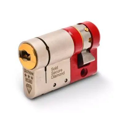 Click Here To Enlarge This Photo Of Ultion Plus with ALPS Technology Euro Profile Single Cylinder 55mm (45/10) British Standard Kitemarked TS007 3* (ULT3ES4510)