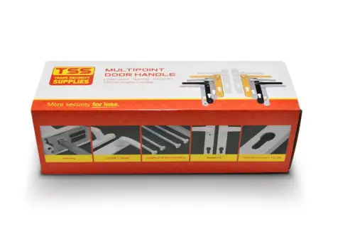 Click Here To Enlarge This Photo Of TSSHAN122LLW - TSS Lever/Lever UPVC Multipoint Door Handles - 92mm PZ (Sprung) 122mm Screw Centres - White