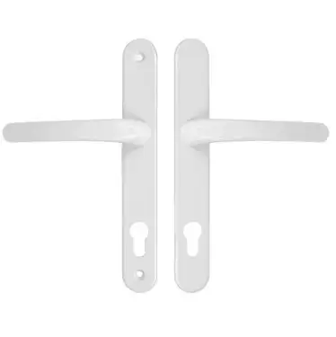 Click Here To Enlarge This Photo Of TSSHAN210LLW - TSS Lever/Lever UPVC Multipoint Door Handles - 92mm PZ (Sprung) 210mm Screw Centres - White
