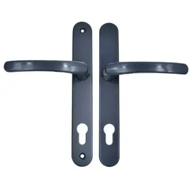 Click Here To Enlarge This Photo Of TSSHAN210LLGR - TSS Lever/Lever UPVC Multipoint Door Handles - 92mm PZ (Sprung) 210mm Screw Centres - Anthracite Grey