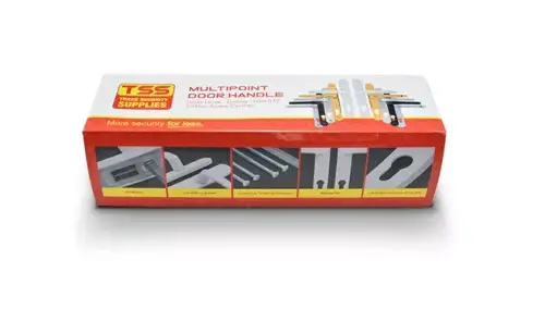 Click Here To Enlarge This Photo Of TSSHAN210LLGR - TSS Lever/Lever UPVC Multipoint Door Handles - 92mm PZ (Sprung) 210mm Screw Centres - Anthracite Grey