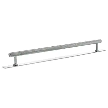Click Here To Enlarge This Photo Of MHCSB17320PC - Millhouse Brass Paddington Spiral T-Bar Cabinet Pull Handle on Backplate 320mm - Polished Chrome