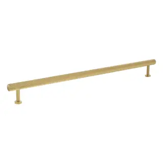 MHCS17320SB - Millhouse Brass Paddington Spiral T-Bar Cabinet Pull Handle 320mm - Satin Brass