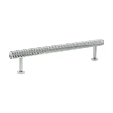 Click Here To Enlarge This Photo Of MHCS17160PC - Millhouse Brass Paddington Spiral T-Bar Cabinet Pull Handle 160mm - Polished Chrome