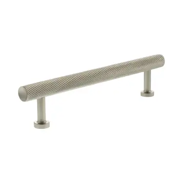 Click Here To Enlarge This Photo Of MHCS17128SN - Millhouse Brass Paddington Spiral T-Bar Cabinet Pull Handle 128mm - Satin Nickel