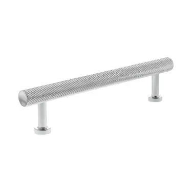 Click Here To Enlarge This Photo Of MHCS17128PC - Millhouse Brass Paddington Spiral T-Bar Cabinet Pull Handle 128mm - Polished Chrome