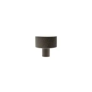 MHCS1532UDB - Millhouse Brass Paddington Spiral Round Cabinet Knob Handle - Urban Dark Bronze